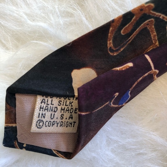 Burma men’s tie.  100% seta all silk. Made in USA - Picture 2 of 6